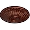Ekena Millwork Modena Ceiling Medallion (Fits Canopies up to 5 1/4"), 23 1/2"OD x 3 1/2"P, Antique Copper CM23MOACS - alternate 2